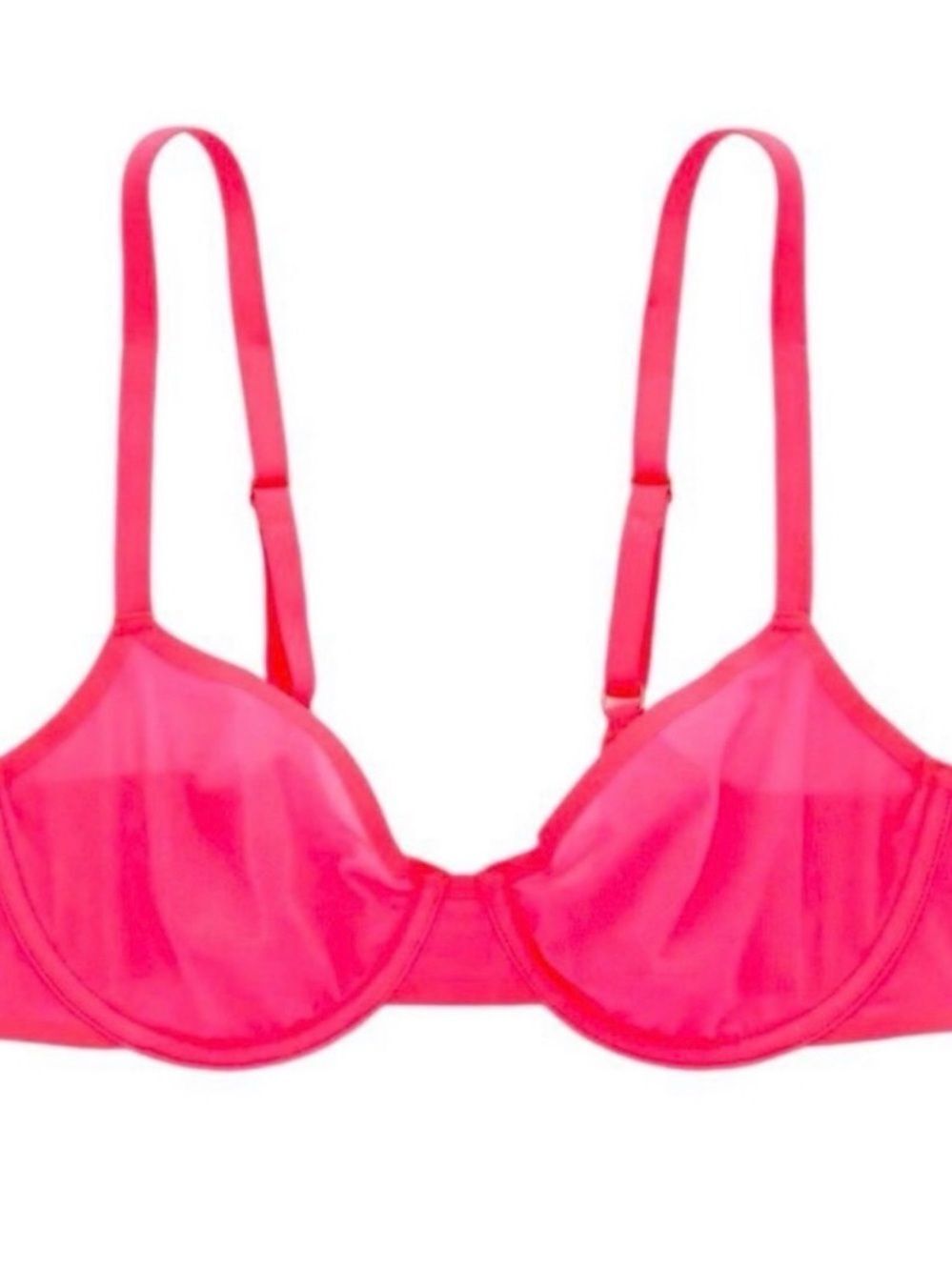 Strapless Bandeau Bra Top in Bright Pink - Unbranded